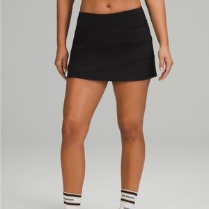 Lululemon Pace Rival Mid-Rise Skirt Black NWOT (Size 14)